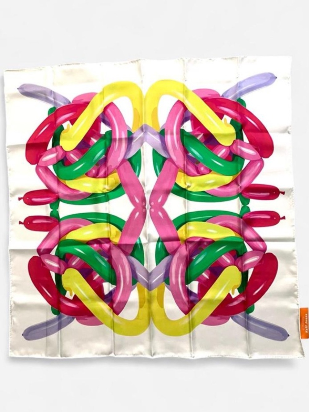 CJ Hendry Keff Joons Balloon Print Large Silk Scarf Ltd Edition from 2025 Show